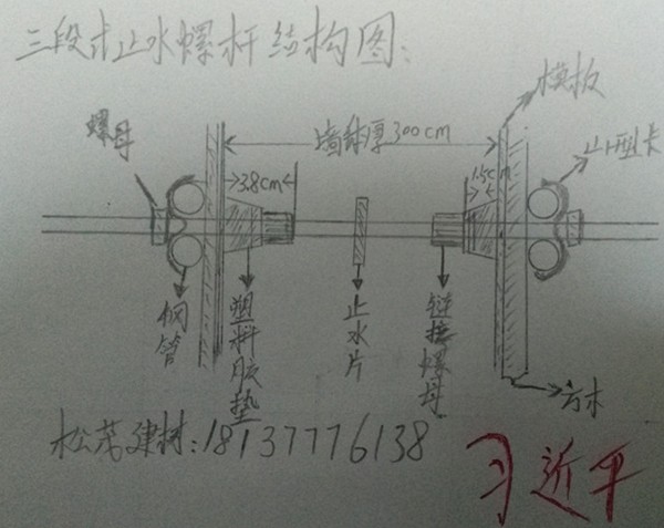 止水螺桿施工圖